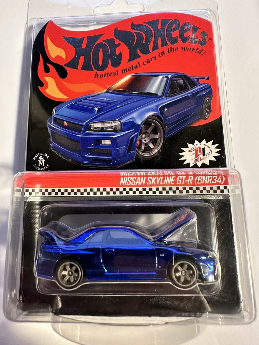 Hot Wheels RLC Nissan Skyline GTR R34 Blue GT-R #5768/12500 | eBay