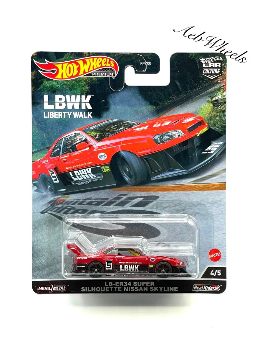 2022 Hot Wheels Mountain Drifters LB-ER34 Super Silhouette Nissan