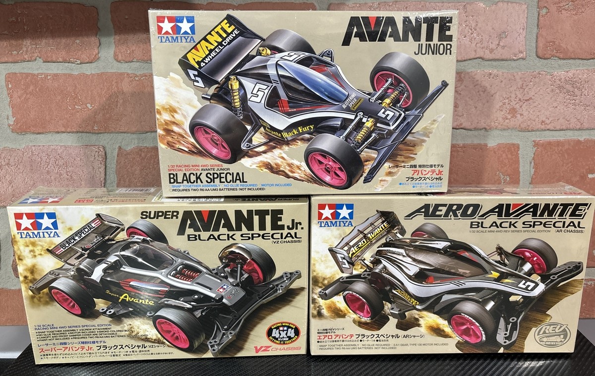 Tamiya Mini 4WD - 95376, 95501, 95648- Avante Black Special Combo