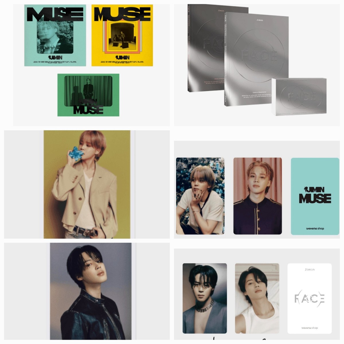 JIMIN BTS preorder Luckydraw PHOTOCARD MUSE FACE THE solo ALBUM