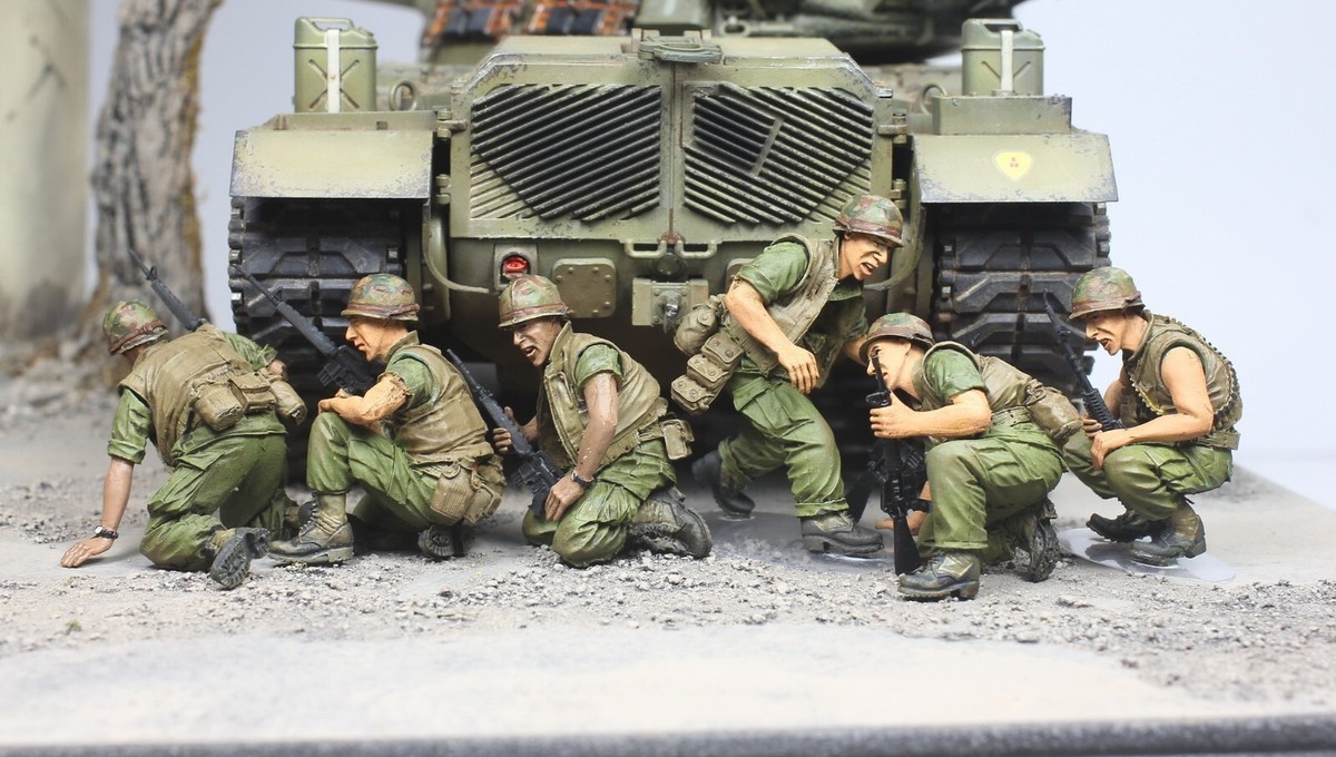 Pre-Order) Set 06 USMC Fighting Mau Than 1968, Vietnam war 1:35
