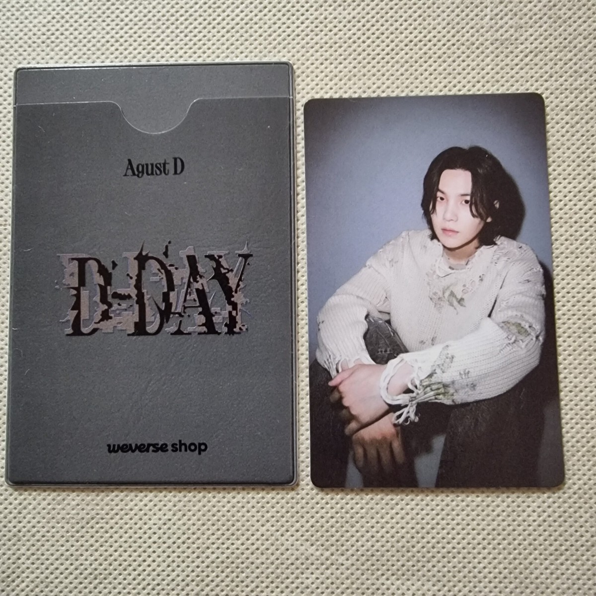 BTS Suga August D D-DAY Album ORIGINAL PHOTOCARD & Weverse Early