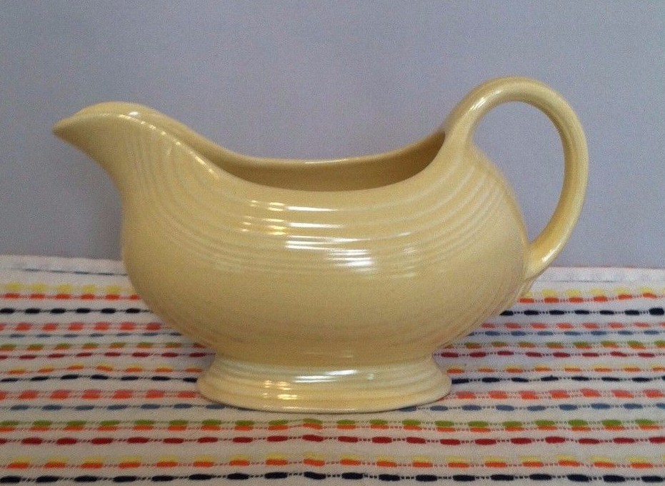 Vintage Fiestaware Ivory Gravy Boat Fiesta Original Ivory Sauce