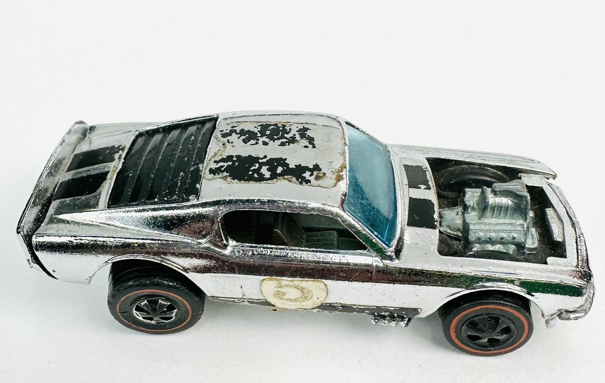 Hot Wheels Redline 1970 Boss Hoss Silver Special Club Car Chrome