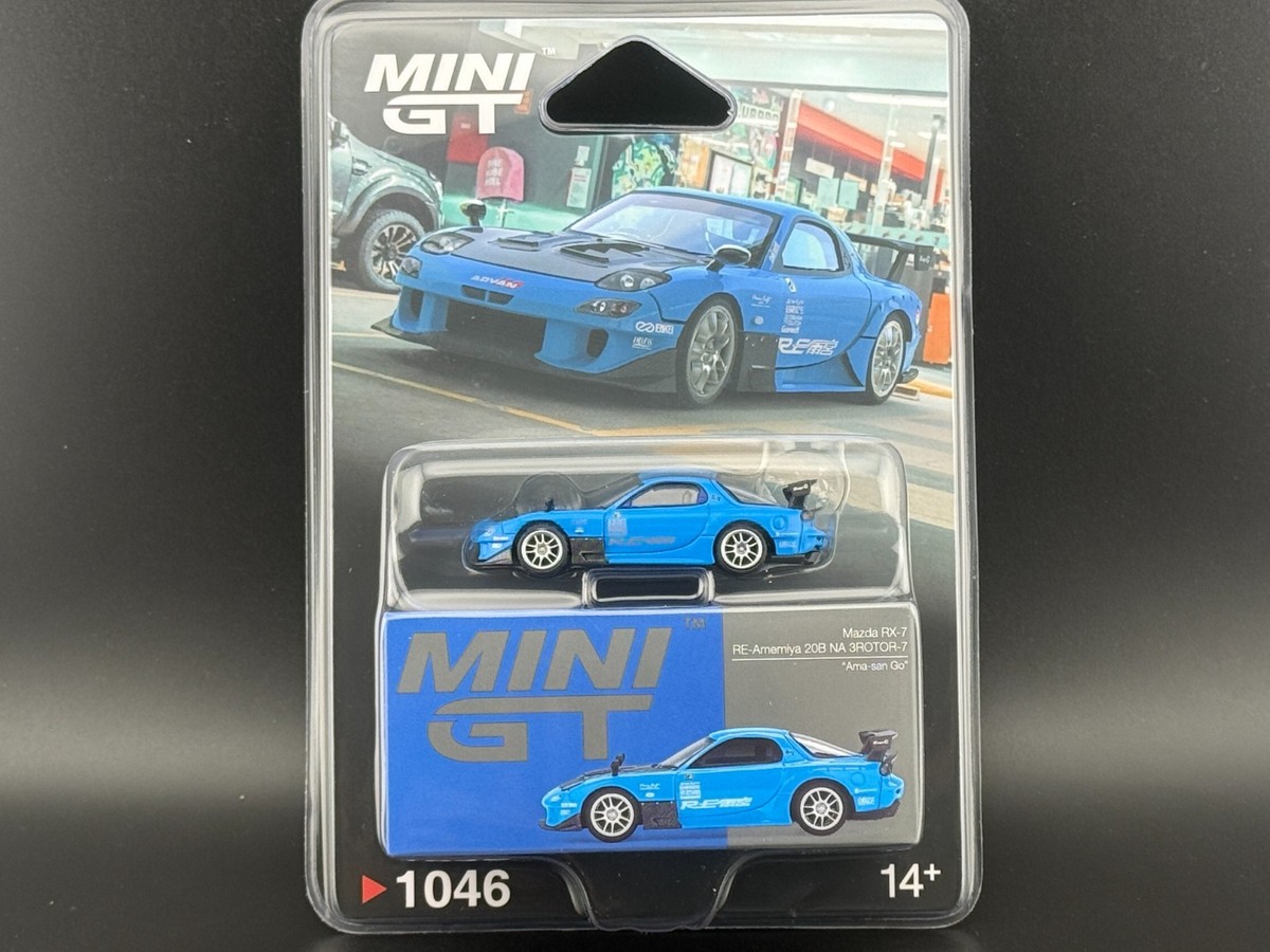 Mini GT Mazda RX-7 RE-Amemiya 20B NA 3ROTOR-7 “Ama-san Go” #1046 1