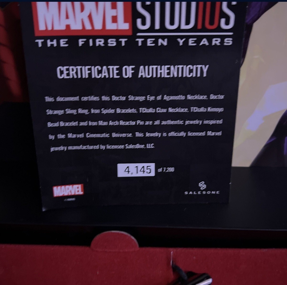 MARVEL STUDIOS THE FIRST TEN YEARS 衣装カード