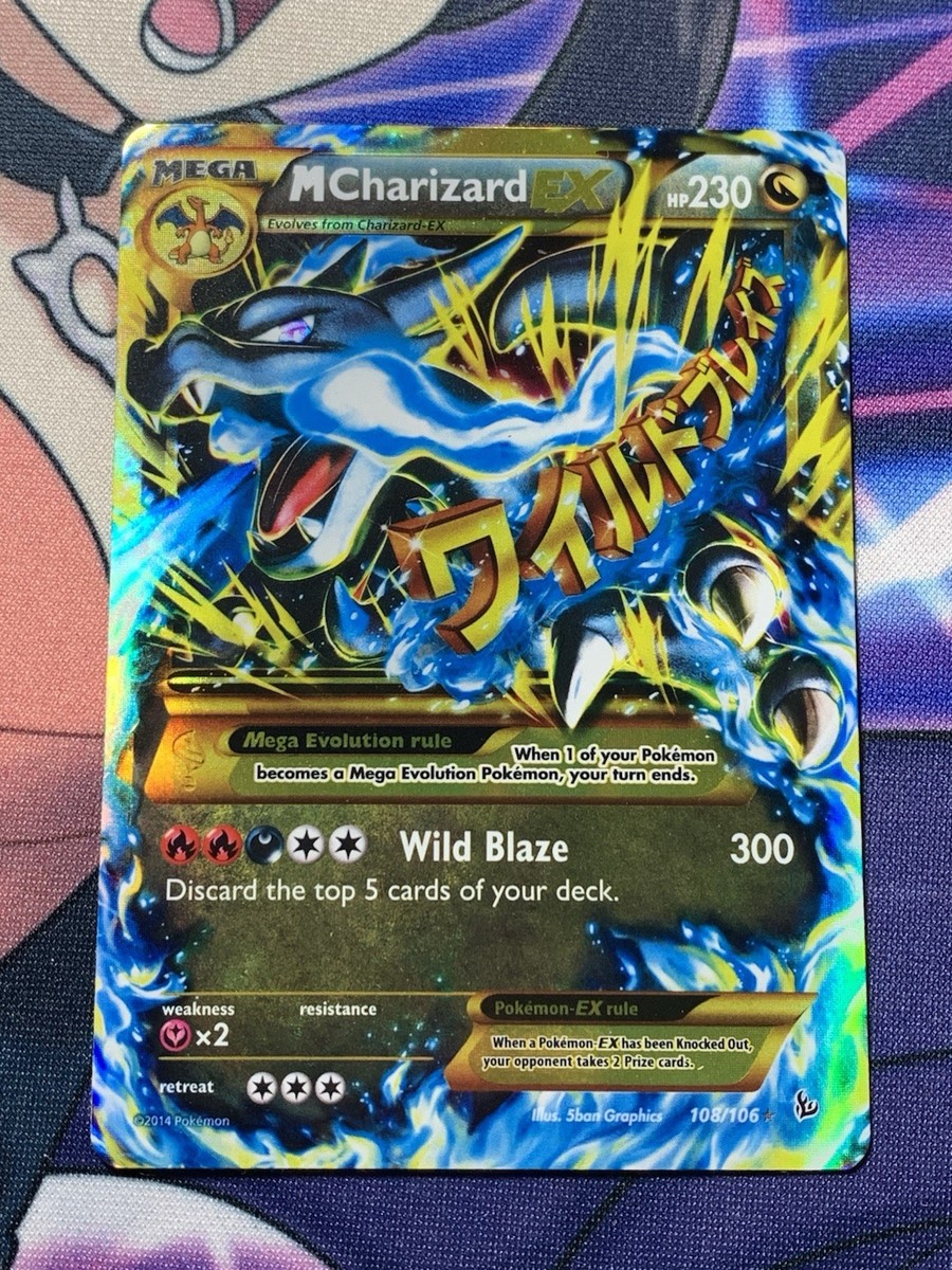 2014 Mega M Charizard EX 108/106 Secret Rare XY Flashfire Holo