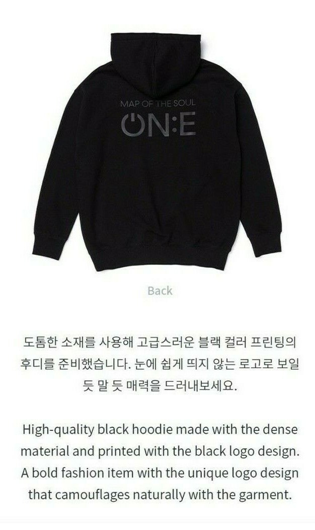 Official BTS MOTS ON:E Concert ZIP-UP HOODIE HOODY - M size | eBay