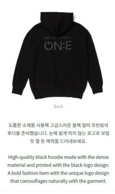 Official BTS MOTS ON:E Concert ZIP-UP HOODIE HOODY - M size | eBay