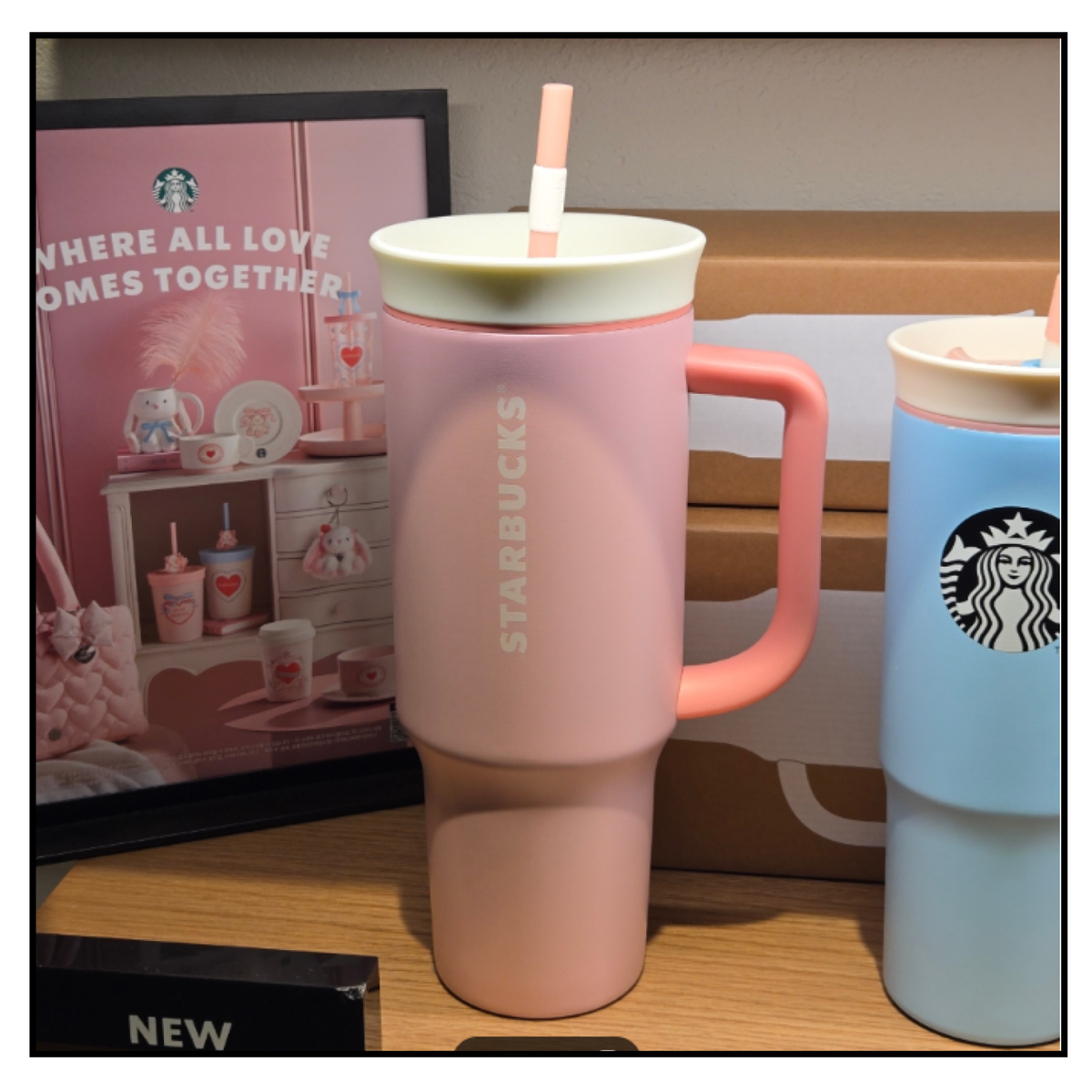 Starbucks Korea SS DearLove Owala Travel Coldcup 1185ml 2025 V-Day
