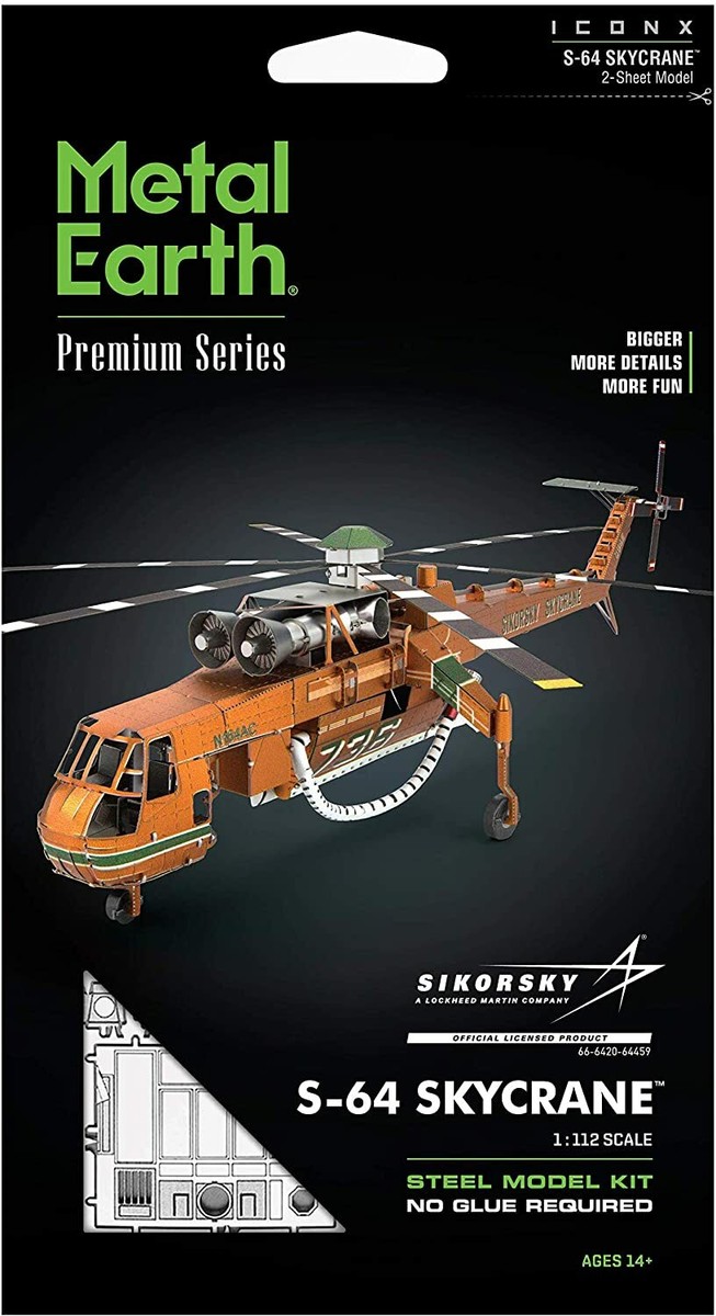 Fascinations Premium Series ICONX S-64 SKYCRANE 3D Metal Earth 3D