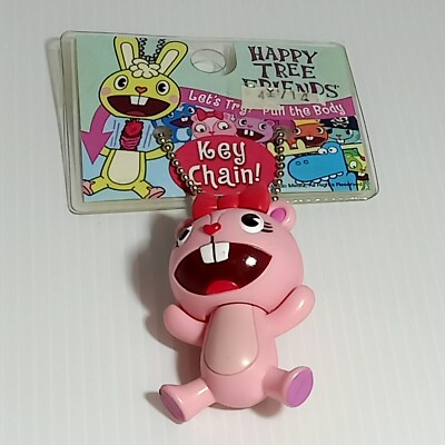 Happy Tree Friends Giggles Figure Keychain Pull the Body Toy Mondo