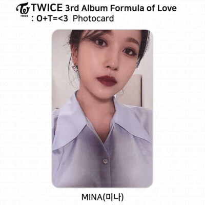 TWICE 3rd Album Formula of Love : O+T= 3 Official Photocard Mina
