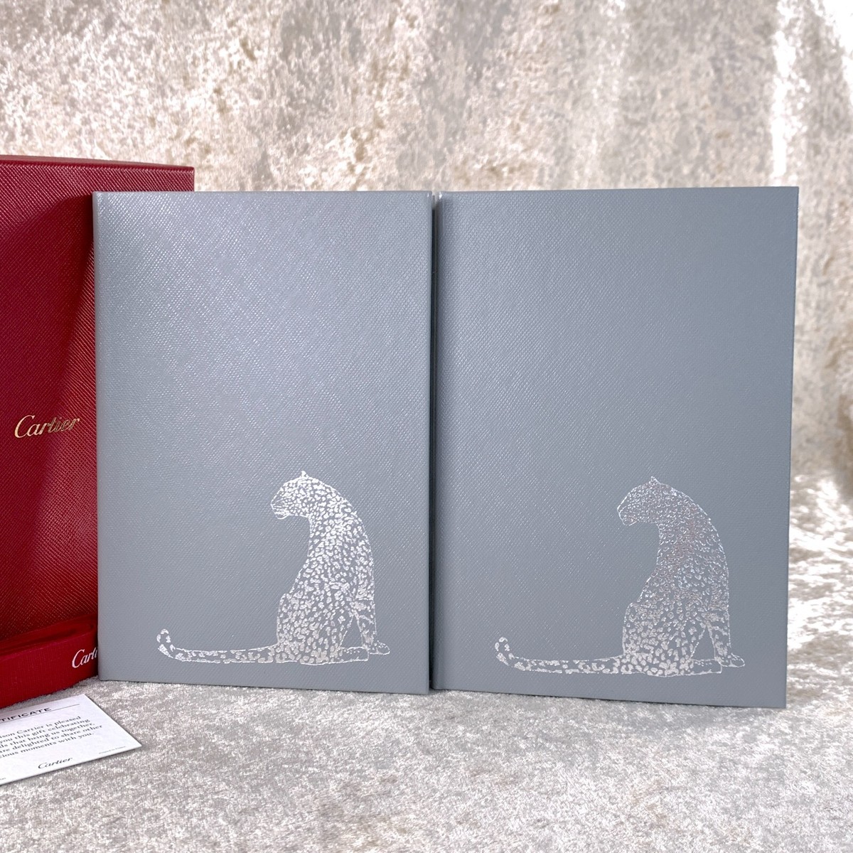 Authentic Cartier Notebooks Notebook Grey Panthere VIP Gift Item