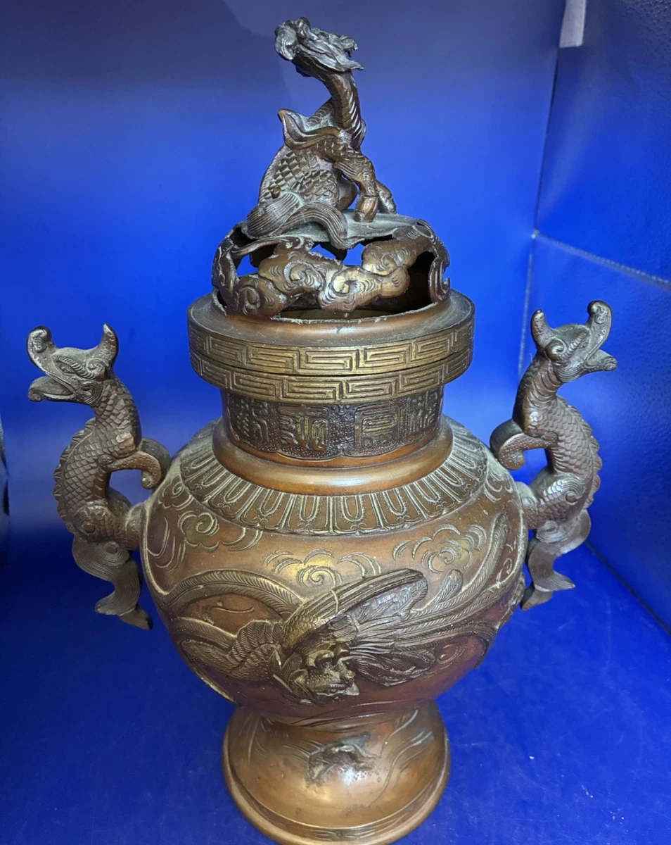 青铜1850-1899 年中国香炉| eBay