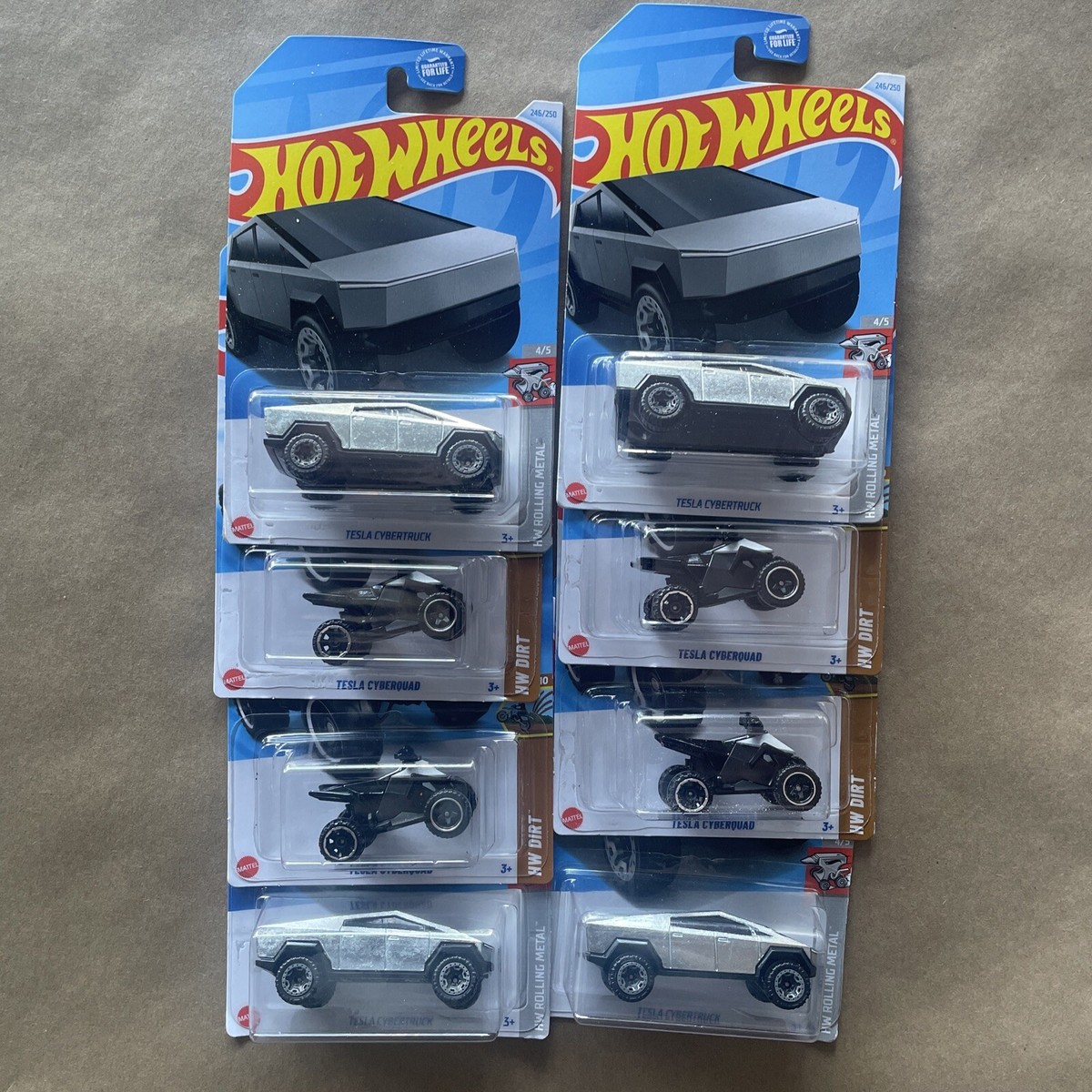 Hot Wheels Tesla Cybertruck And Cyber Quad Bundle Lot Of 8 | eBay