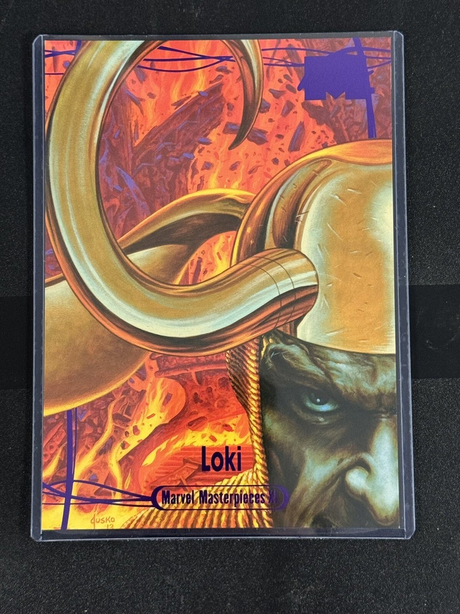 2924 Marvel Masterpieces XL Loki Level 3 Purple /199 | eBay