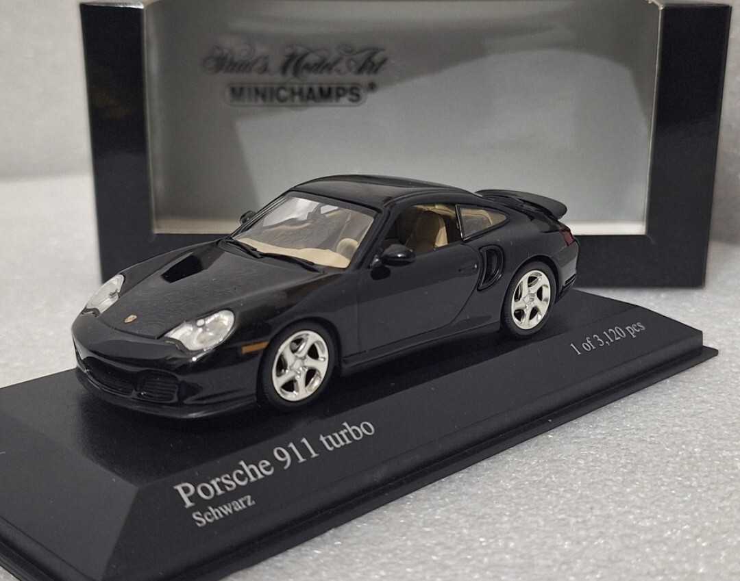 Porsche 911 (996) Turbo 2000 Black 1:43 Minichamps 430069309