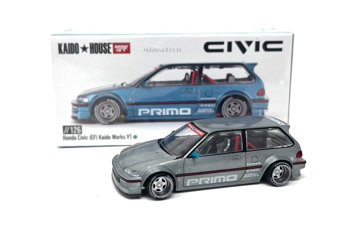 Chase! Mini GT x Kaido House 1:64 Honda Civic EF Kaido Works V1