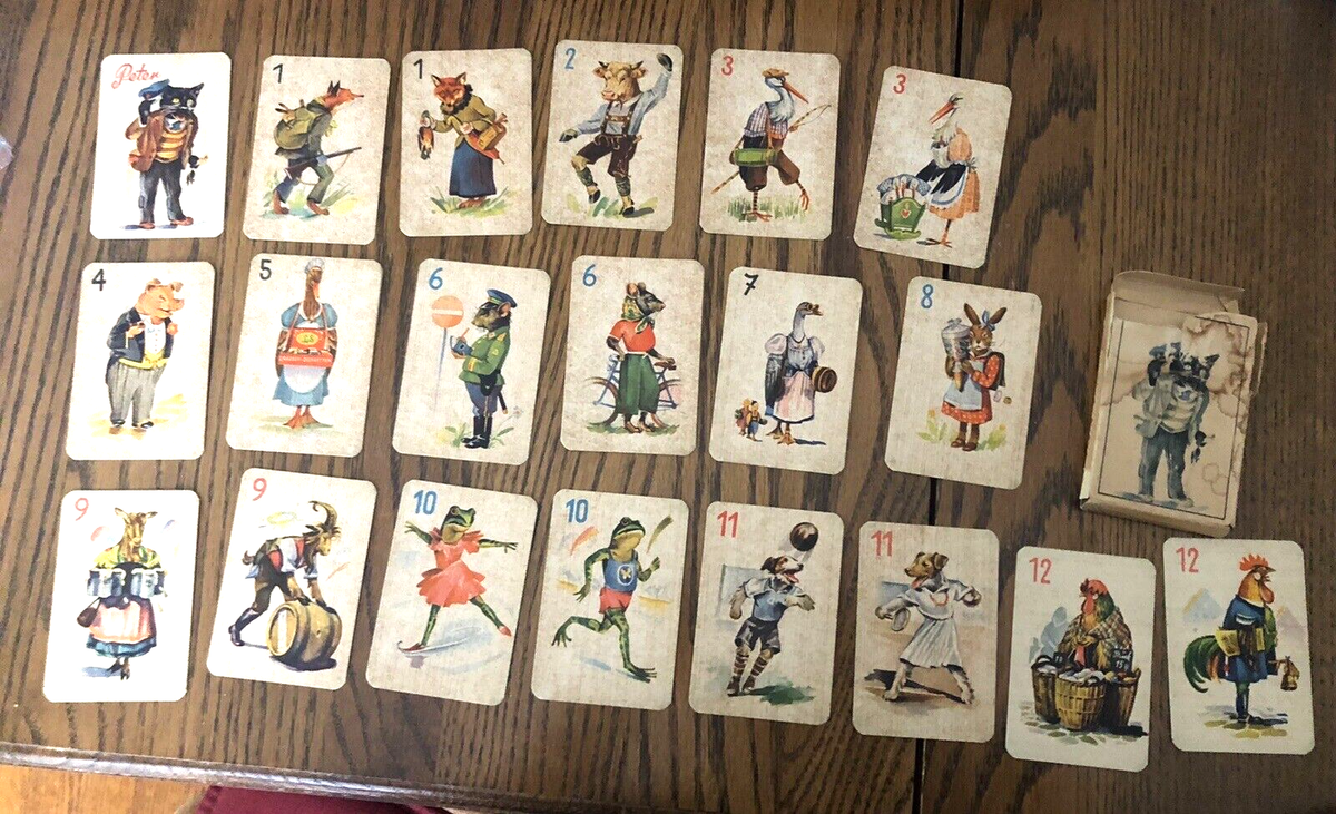 Antique German BLACK PETER Cards Game | eBay