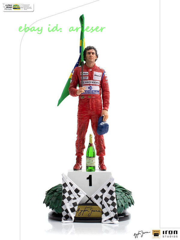 Iron Studios 1/10 Ayrton Senna Deluxe Statue In Stock New Toys