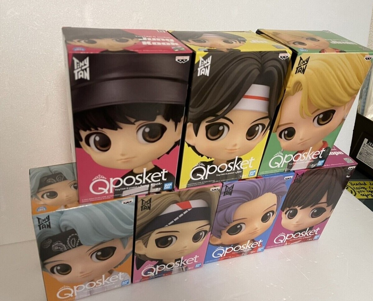 BTS TinyTAN Q Posket Figure B color Set of 7 Set Banpresto Qposket