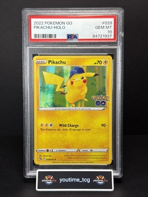 2022 Pokemon Go Pikachu-Holo #028 PSA 10 | eBay