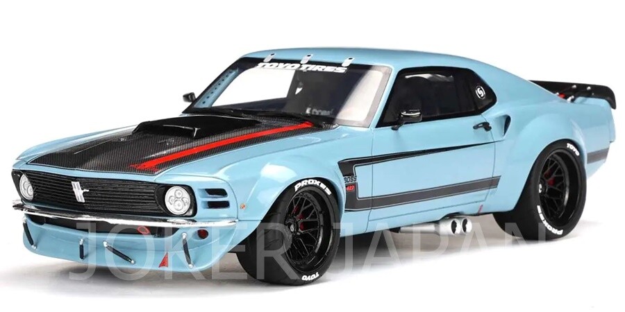 GT SPIRIT 1/18 Ford Mustang 1970 by Ruffian Cars (Blue) GTS426 JDM