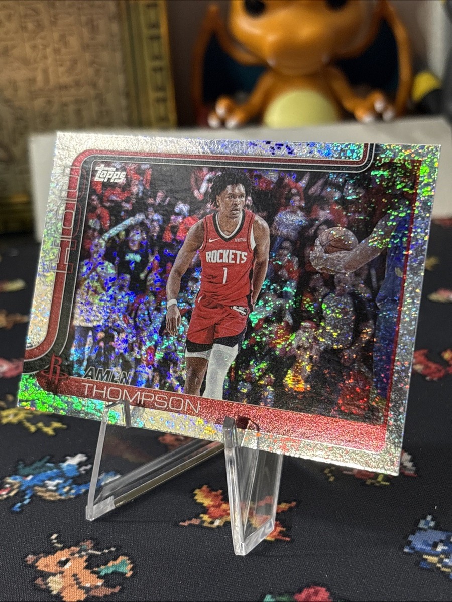 25-26 Topps NBA Flagship Basketball Amen Thompson Silver Holofoil