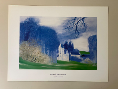 ANDRE BRASILIER,”LOUPEIGNE AU PRINTEMPS”, RARE AUTHENTIC 1999 ART