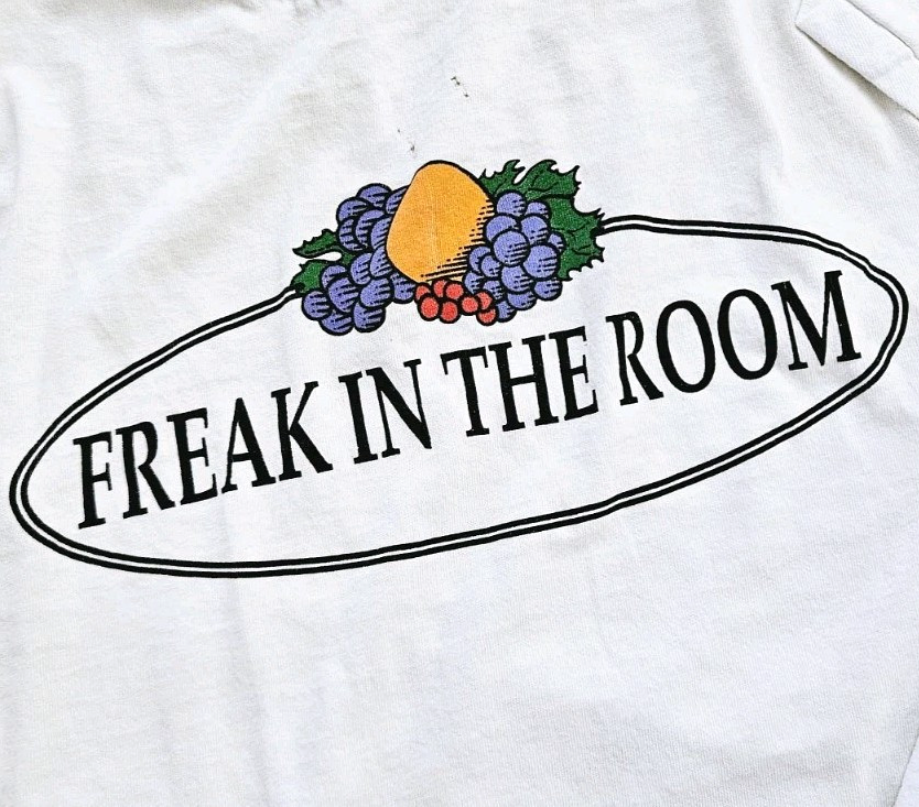 Vintage 90s Freak In The Room Fruit of the Loom Parody and Logo T