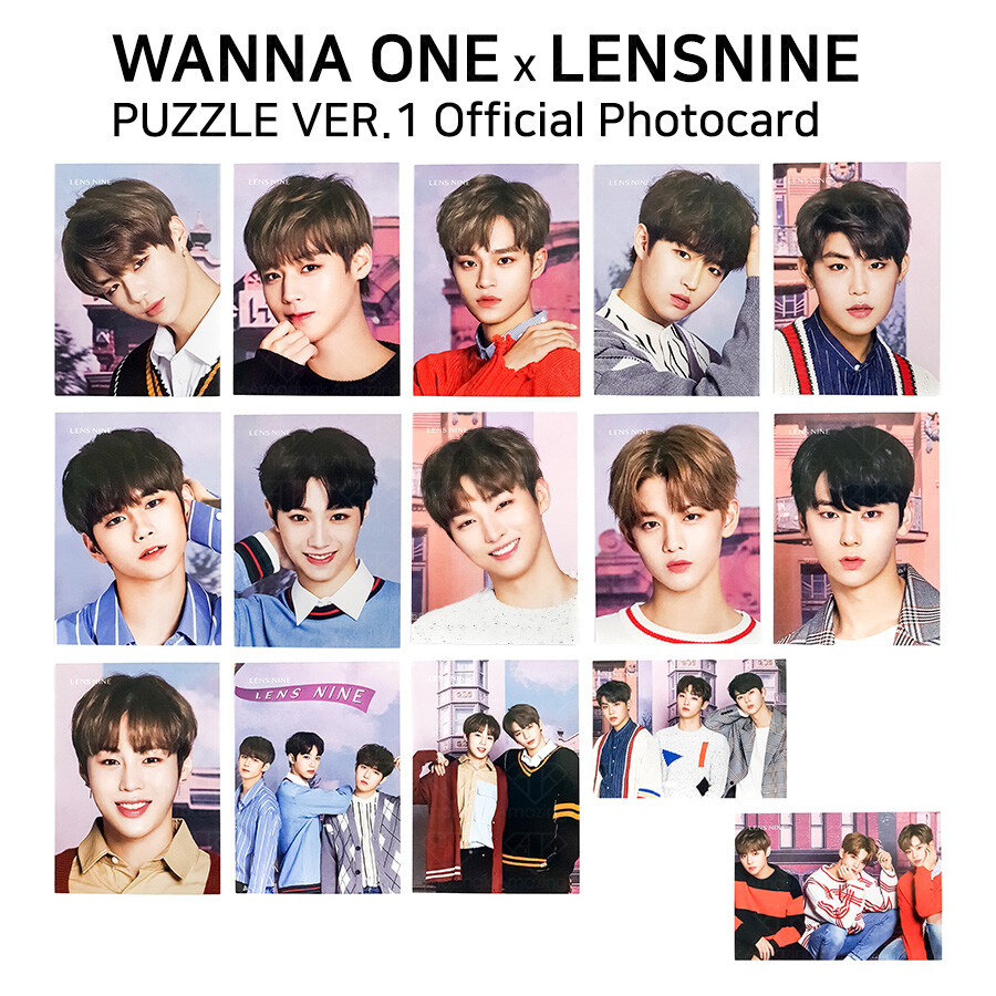 WANNA ONE x LENSNINE Puzzle OFFICIAL Photocard Version 1 | eBay