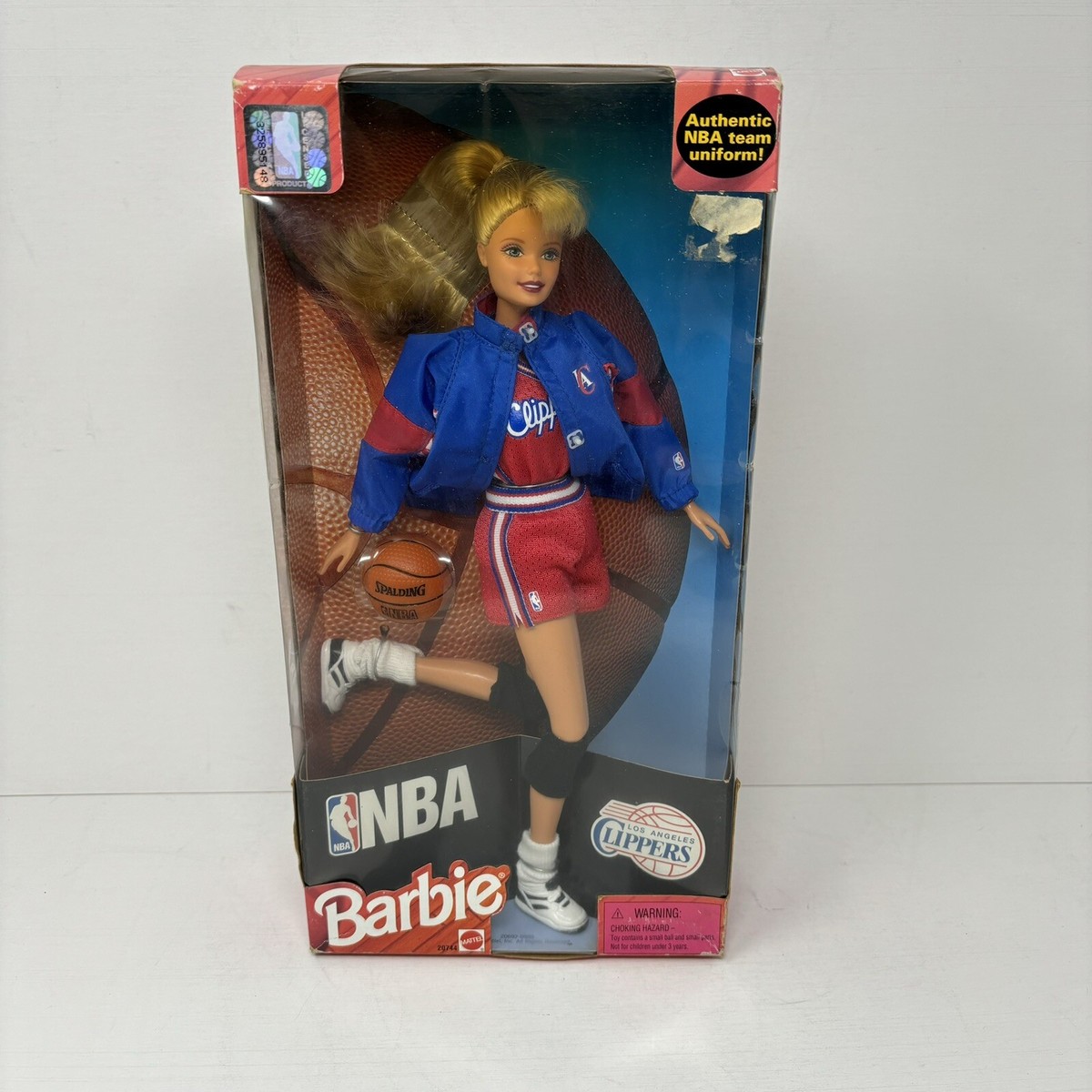 Unopened Mattel 1998 LA Clippers Barbie Authentic NBA Team Uniform