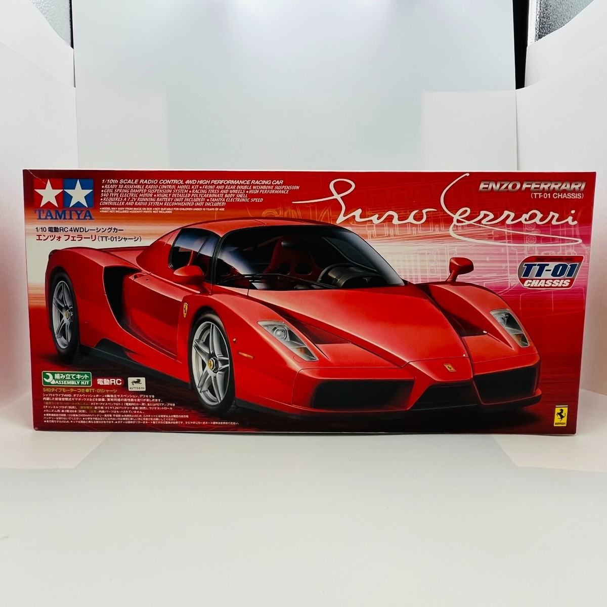 TAMIYA ENZO FERRARI 1/10 electric RC racing car (TT-01CHASSIS) | eBay