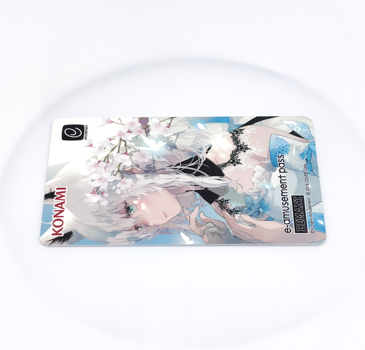 Hololive Shirakami Fubuki Sound Voltex E-Amusement Pass Card From