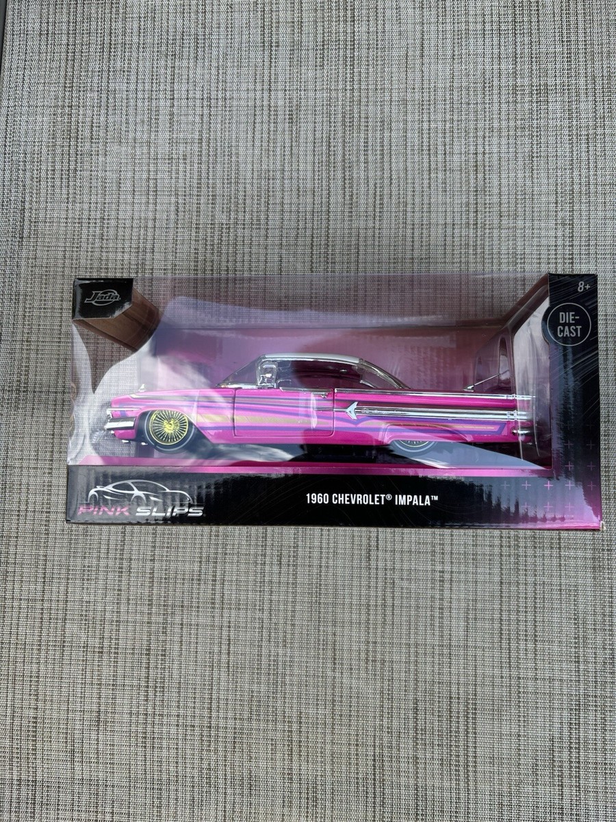 Jada Pink Slips 1960 Chevrolet Impala Pink Lowrider ***SEE PICS