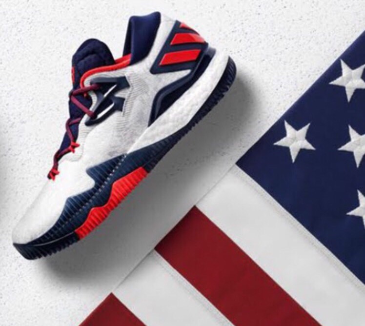 Adidas Crazylight Boost Low 2016 Olympic USA Basketball 7.5 Harden