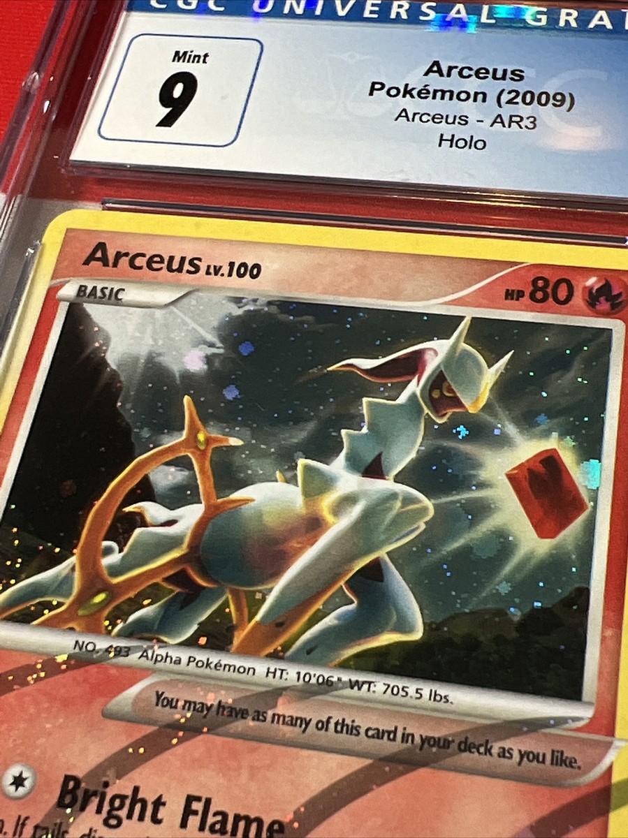CGC 9 MINT Arceus AR3 Holo Secret Rare 2009 Pokemon Platinum