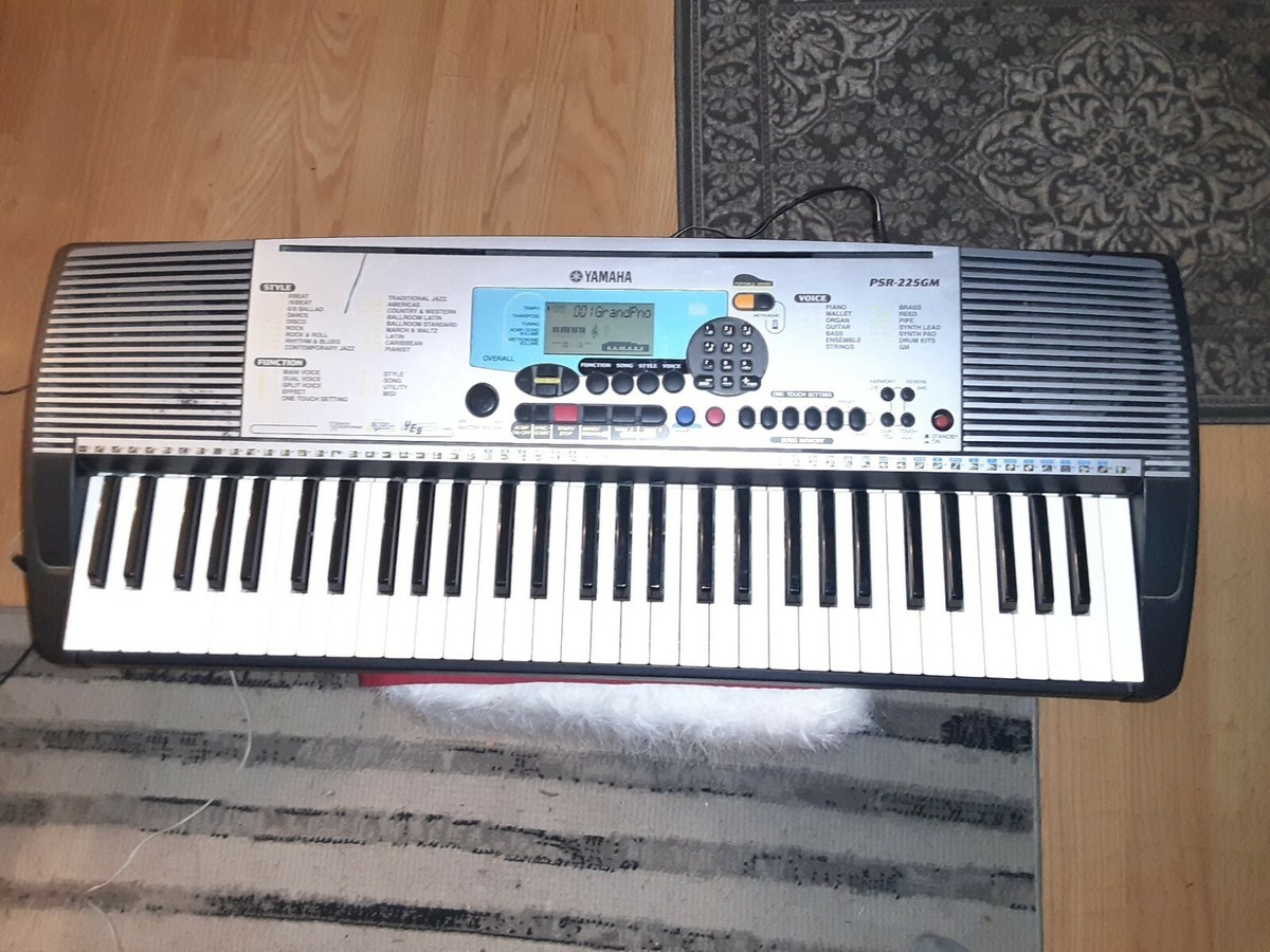 Yamaha PSR-225GM 61-Key Touch Response Portable Keyboard | eBay