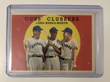 1959 Topps - Cubs' Clubbers Ernie Banks, Dale Long, Walt Moryn