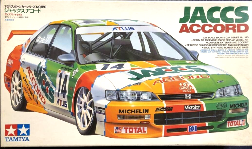 TAMIYA 1/24 JACCS ACCORD Honda Sports Car Series No.180 Plastic