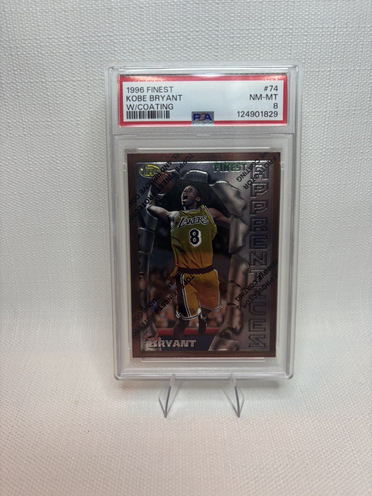 Kobe Bryant 1996 Topps Finest #74 Bronze - Base (with Coating