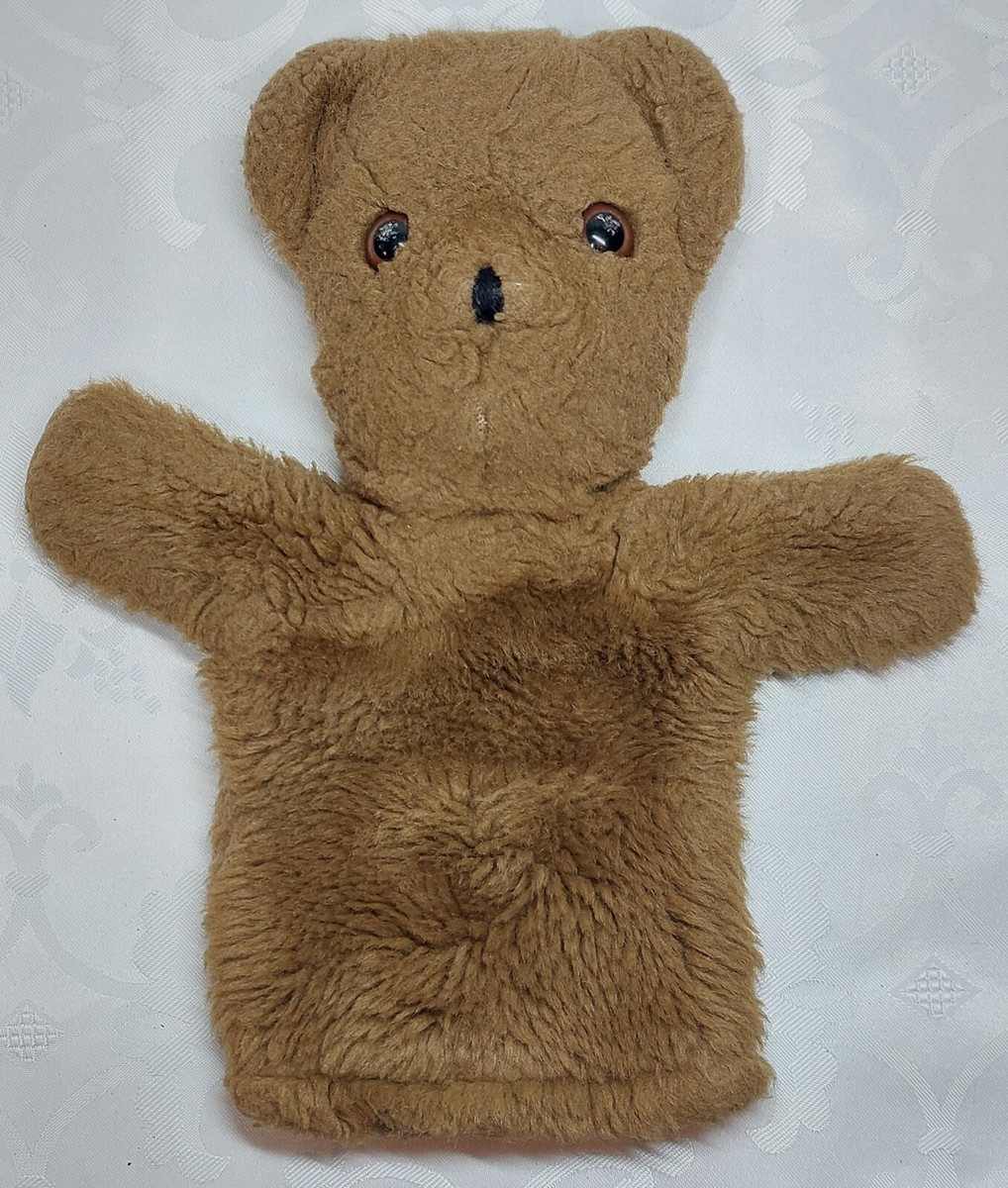 ALRESFORD CRAFTS Vintage Teddy Bear (Sooty?) Hand Puppet Soft Toy