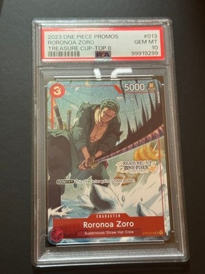 PSA 10 One Piece Card 2023 Roronoa Zoro ST01-013 Promo Treasure