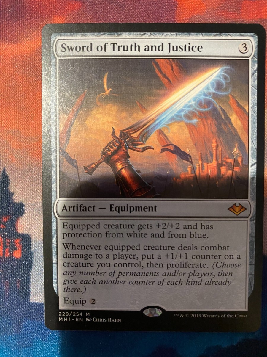 MTG Modern Horizons 1 Sword of Truth and Justice | eBay