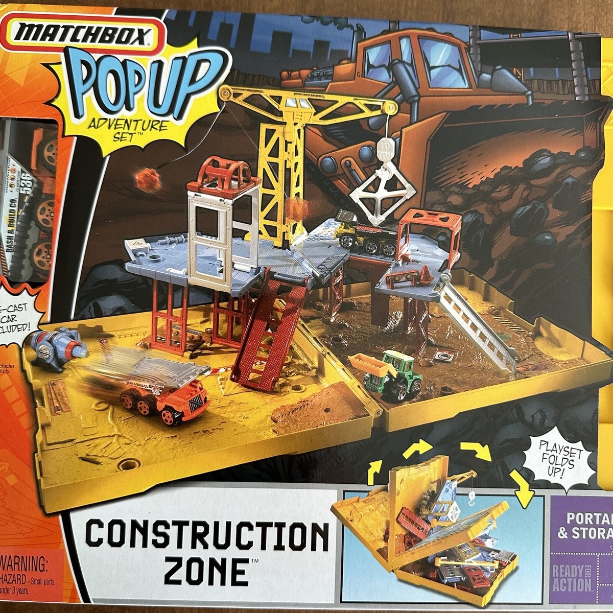 Matchbox Pop Up Adventure Set Construction Zone, 2005, New | eBay