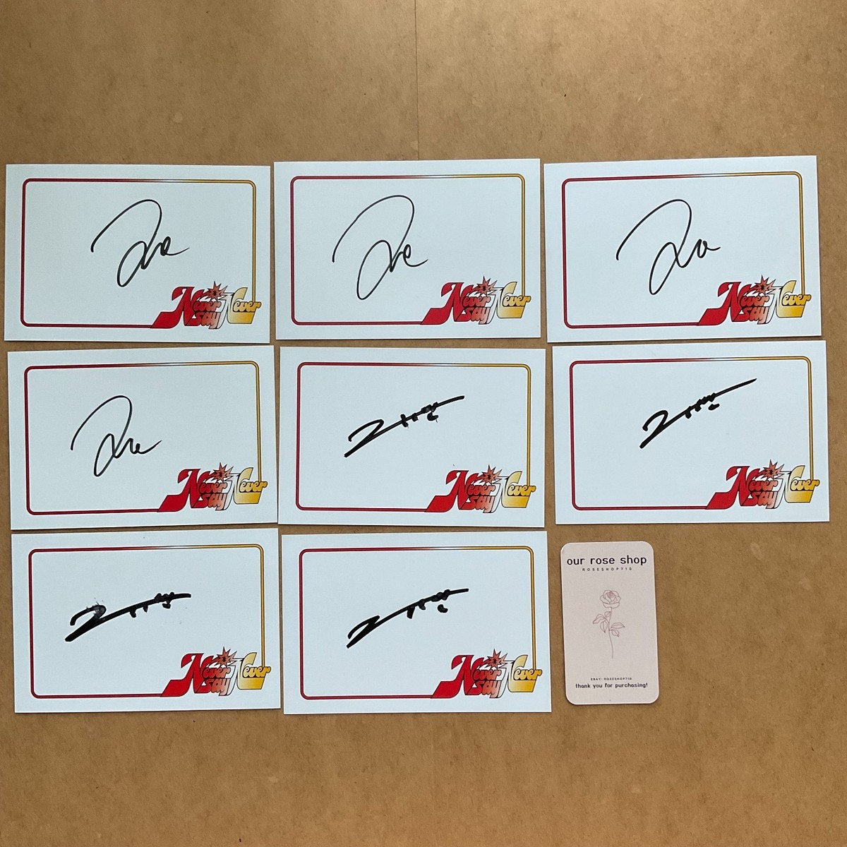 ZB1 Zerobaseone Never Say Never Official US Signed Postcard POB | eBay