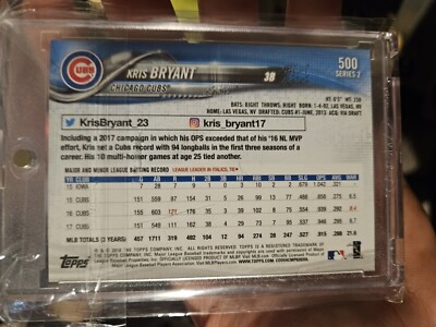 1of1 toppsarchivessignature2022クリスブライアント Kris Bryant 1/1