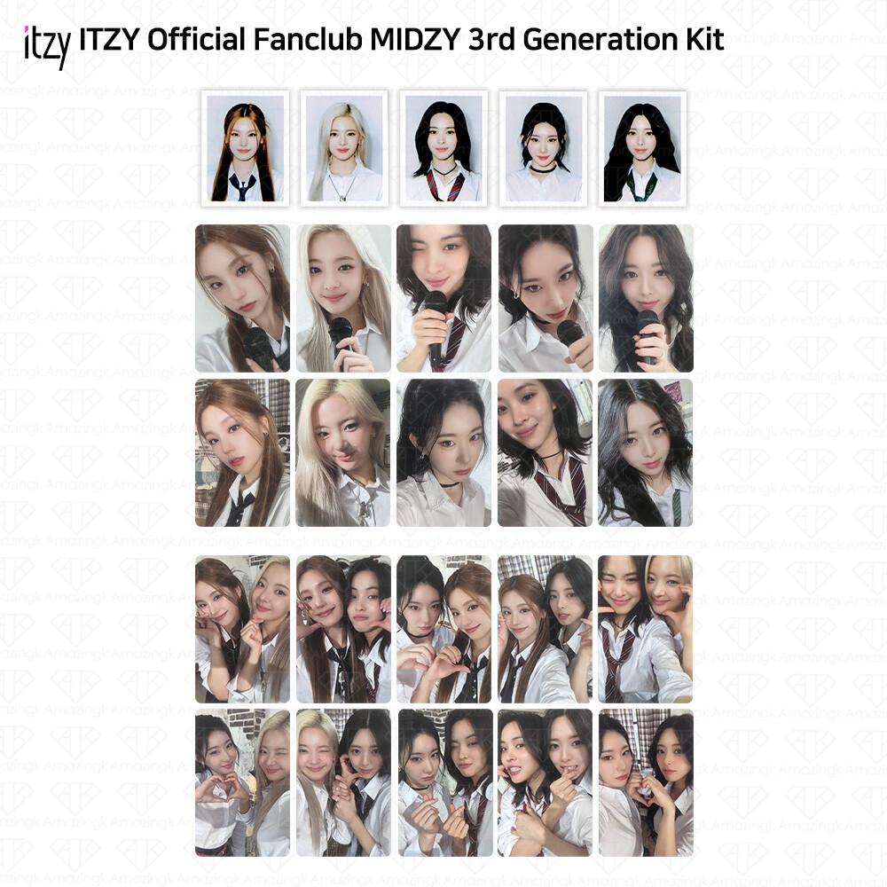 ITZY Official Fanclub MIDZY 3rd Generation Kit Photocard ID Photo