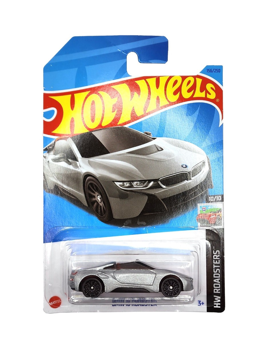 Hot Wheels Silver BMW i8 Roadster EV Kids Diecast Model Toy Car HW